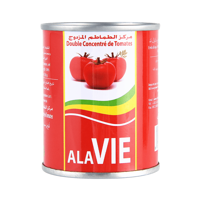 120g Pâte de Tomate en Conserve (Ouverture facile/ Ouverture dure)